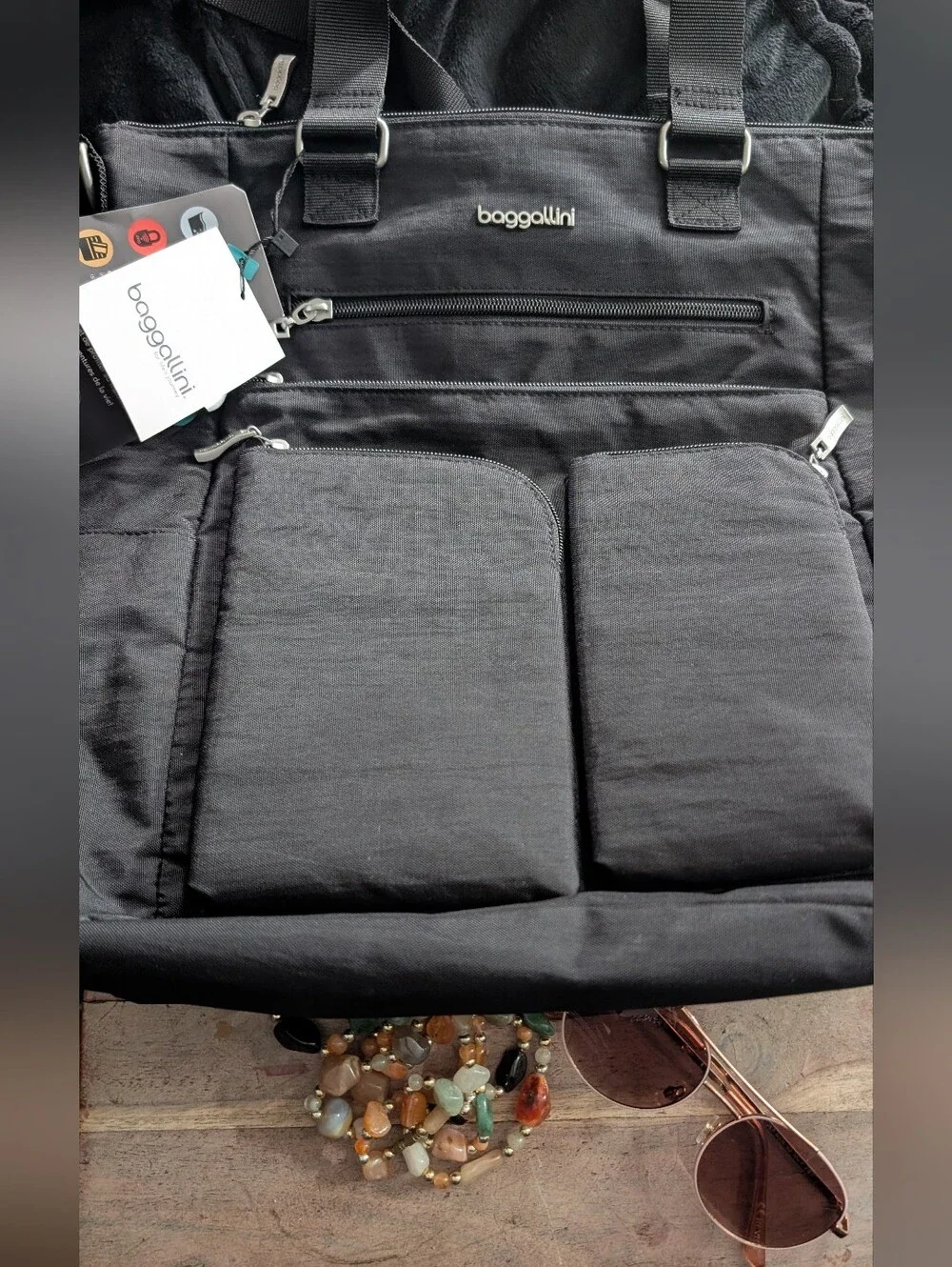 Baggallini Black Organizer Backpack